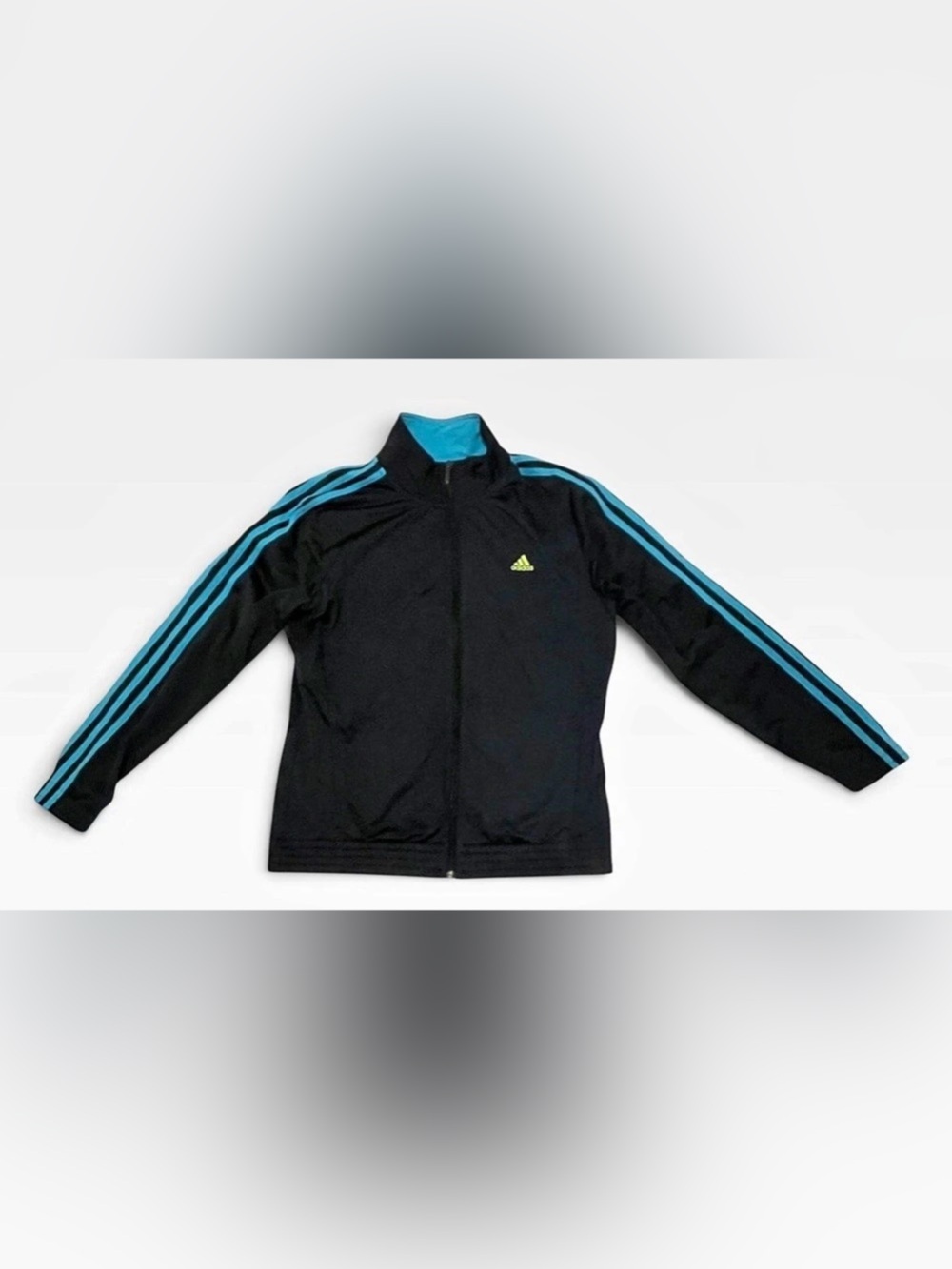 Adidas Women’s Track Jacket Black Blue Size Large